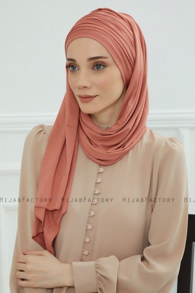 Rebecca - Lakserosa Bomull Turban