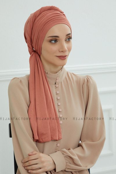 Rebecca - Lakserosa Bomull Turban