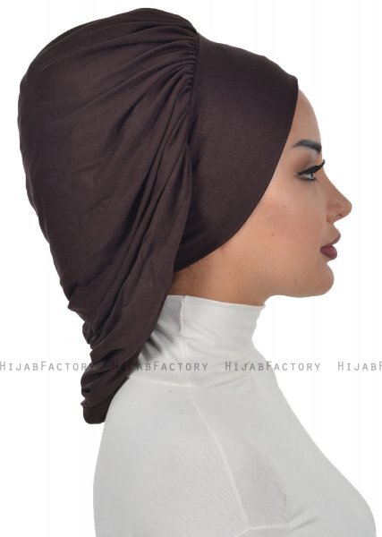 Isabella - Brun Bomull Turban - Ayse Turban