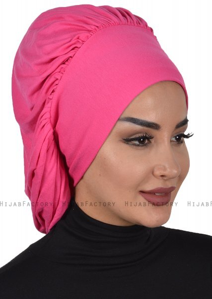 Isabella - Fuchsia Bomull Turban - Ayse Turban