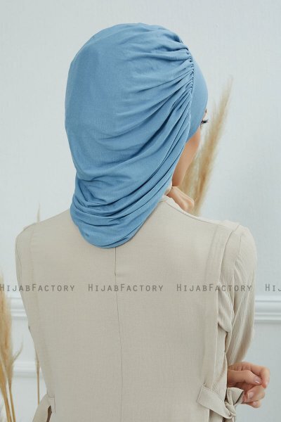 Isabella - Sky Blue Bomull Turban