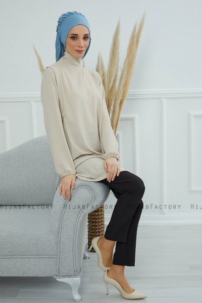 Isabella - Sky Blue Bomull Turban