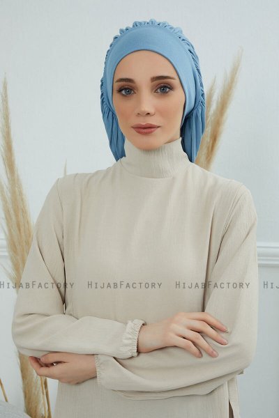 Isabella - Sky Blue Bomull Turban