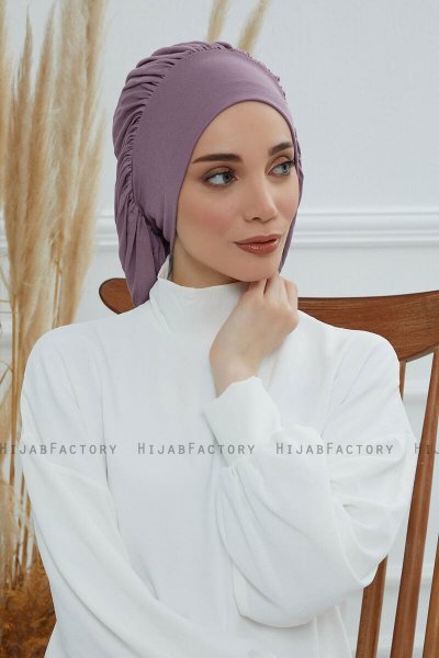 Isabella - Lilac Bomull Turban