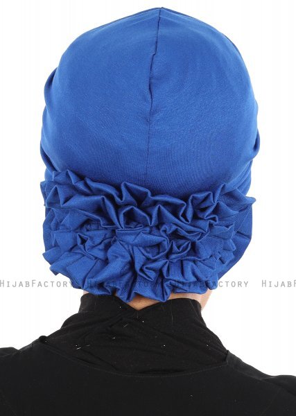 Elisabeth - Blå Bomull Turban