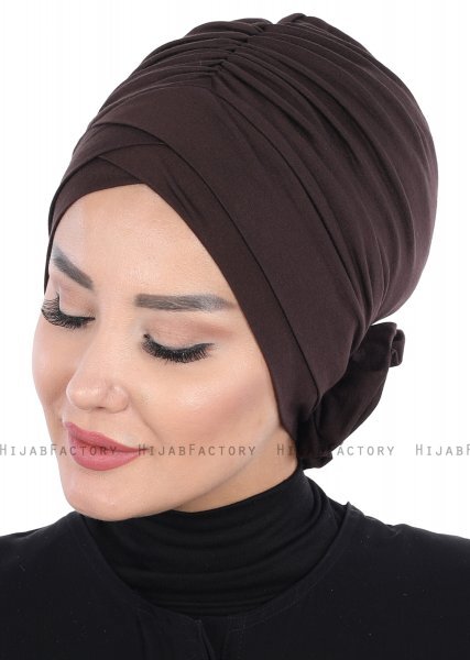 Elisabeth - Brun Bomull Turban