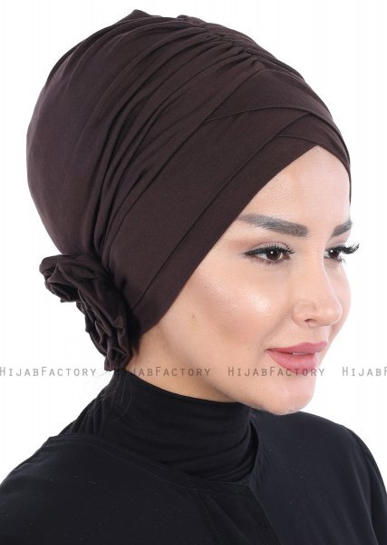 Elisabeth - Brun Bomull Turban