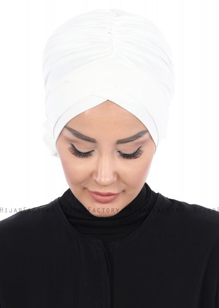 Elisabeth - Creme Bomull Turban