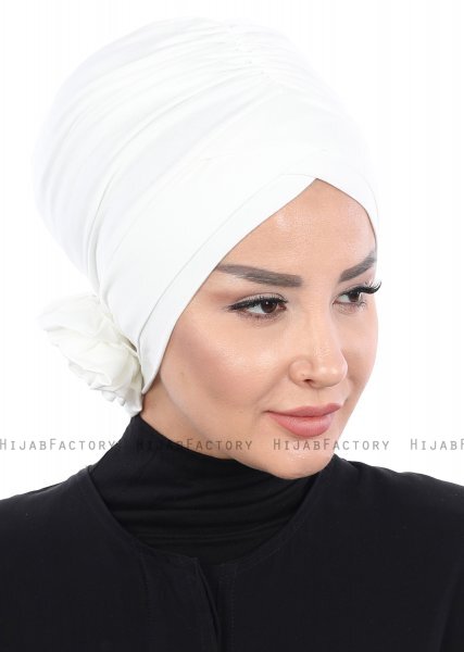 Elisabeth - Creme Bomull Turban