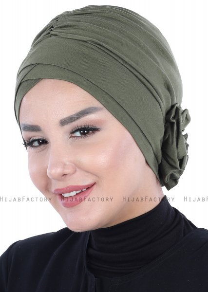 Elisabeth - KhakiBomull Turban