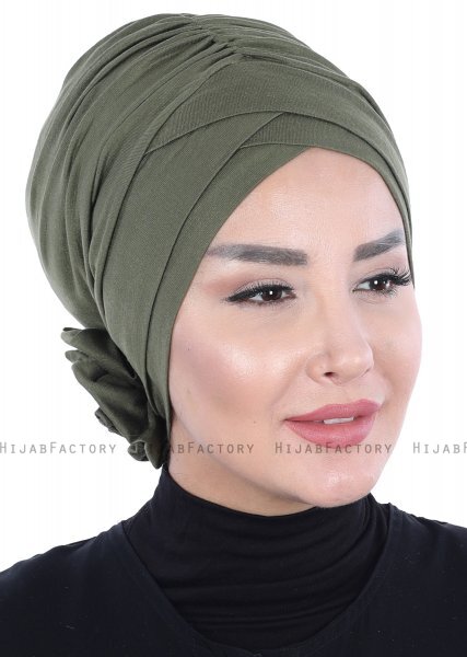 Elisabeth - KhakiBomull Turban