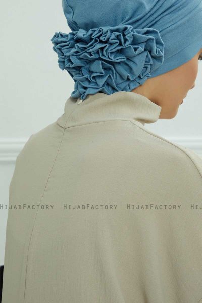 Elisabeth - Sky Blue Bomull Turban