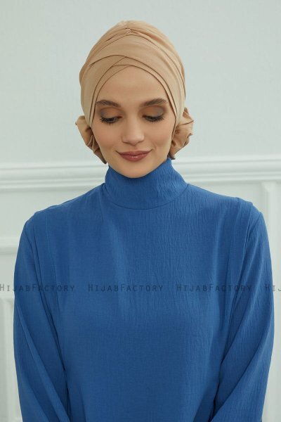 Elisabeth - Caramel Bomull Turban