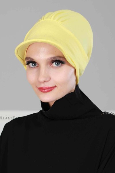 Sandra - Gul Bomull Turban - Ayse Turban