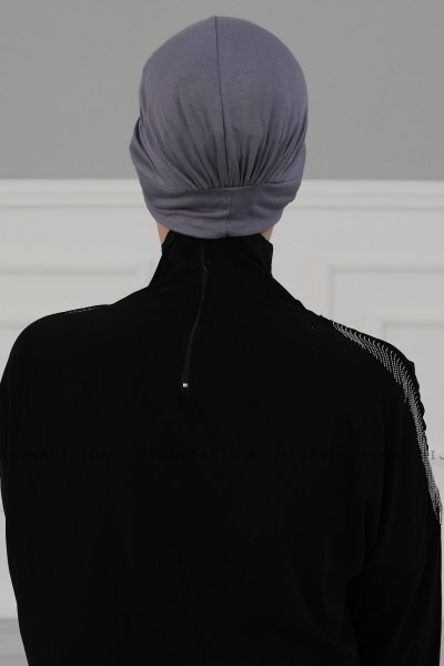 Sandra - Grå Bomull Turban - Ayse Turban