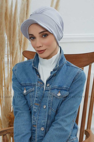 Sandra - Lysegrå Bomull Turban