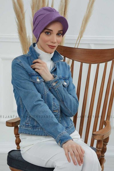 Sandra - Violet Bomull Turban