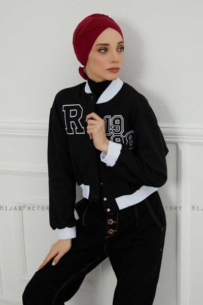 Ellie - Bordeaux Bomull Turban