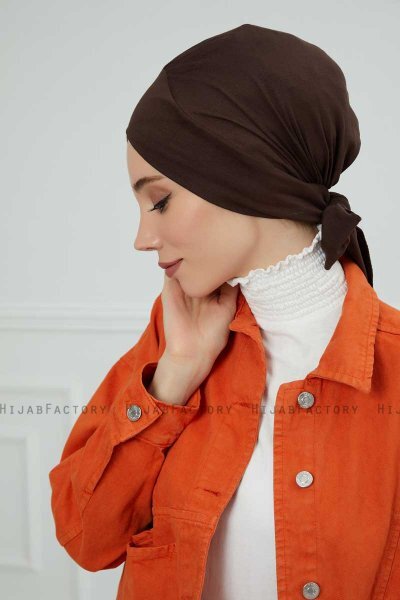 Ellie - Brun Bomull Turban