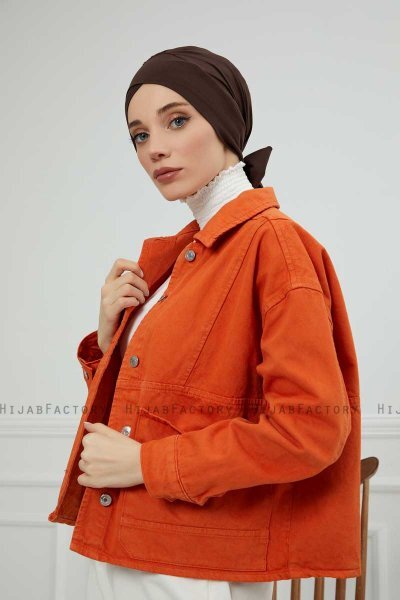 Ellie - Brun Bomull Turban