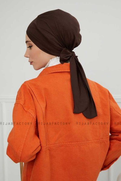 Ellie - Brun Bomull Turban