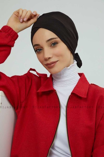 Ellie - Svart Bomull Turban