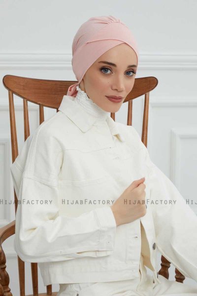 Ellie - Gammelrosa Bomull Turban