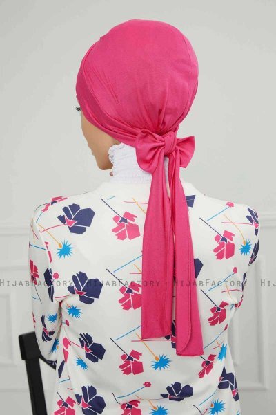Ellie - Fuchsia Bomull Turban