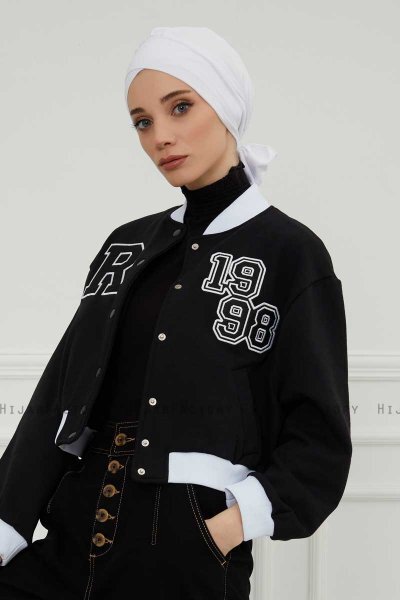 Ellie - Hvit Bomull Turban
