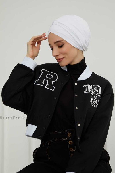 Ellie - Hvit Bomull Turban