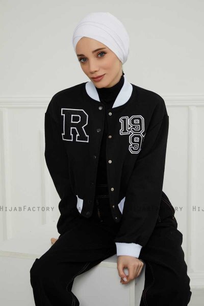 Ellie - Hvit Bomull Turban