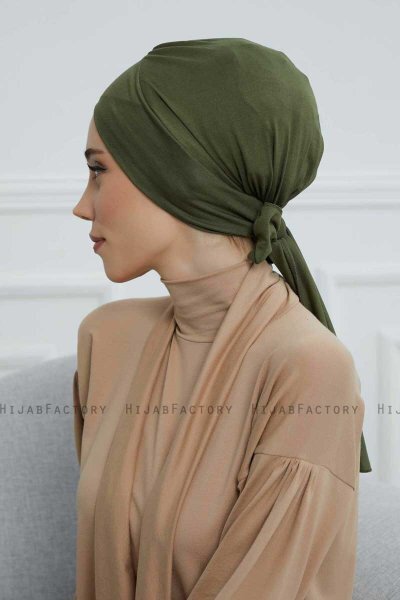 Ellie - KhakiBomull Turban