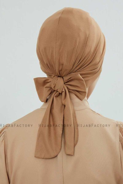 Ellie - Lysebrun Bomull Turban