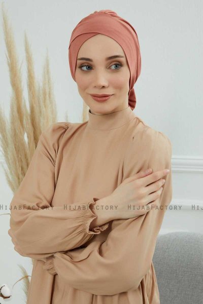 Ellie - Lakserosa Bomull Turban