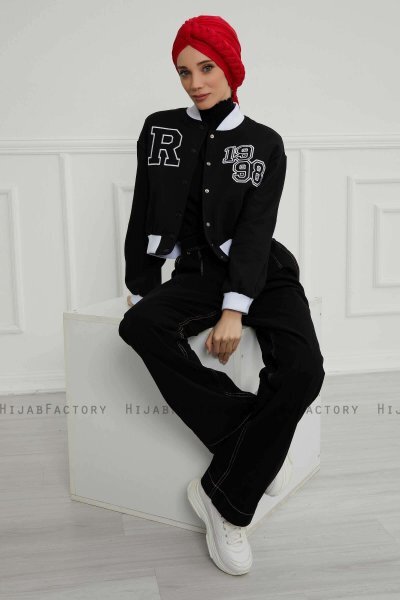 Theresa - Rød Bomull Turban - Ayse Turban