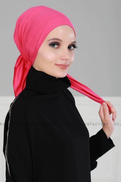 Felicia - Fuchsia Bomull Turban