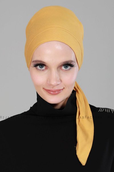 Felicia - Sennepsgul Bomull Turban
