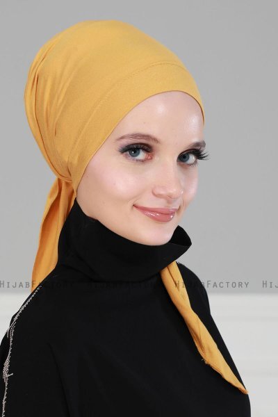 Felicia - Sennepsgul Bomull Turban