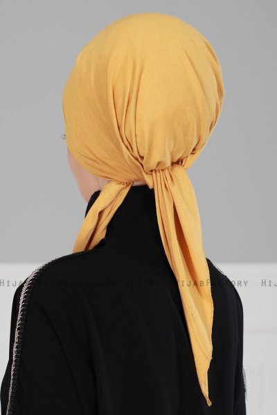 Felicia - Sennepsgul Bomull Turban