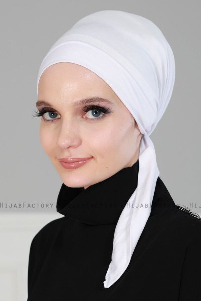 Felicia - Hvit Bomull Turban