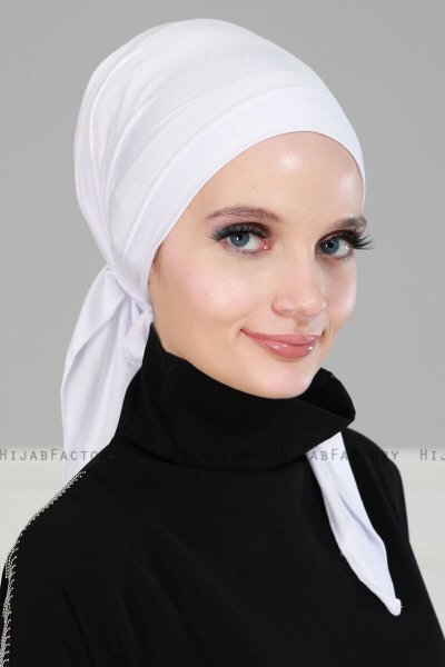Felicia - Hvit Bomull Turban