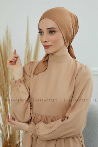 Felicia - Lysebrun Bomull Turban