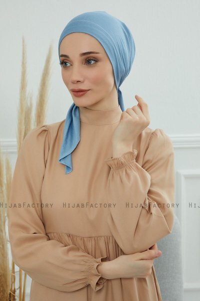 Felicia - Sky Blue Bomull Turban