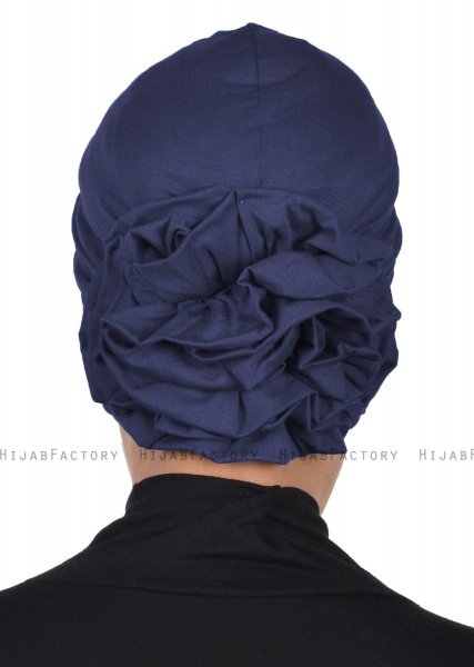 Kerstin - Marineblå Bomull Turban - Ayse Turban