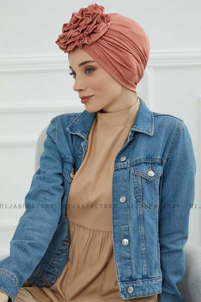 Kerstin - Lakserosa Bomull Turban
