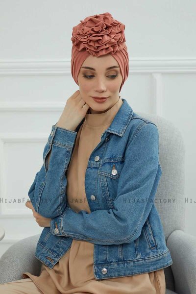 Kerstin - Lakserosa Bomull Turban
