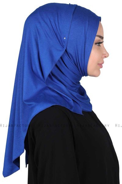 Sigrid - Blå Bumull Hijab - Ayse Turban