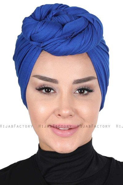 Sigrid - Blå Bumull Hijab - Ayse Turban