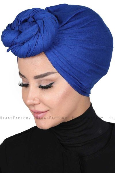 Sigrid - Blå Bumull Hijab - Ayse Turban