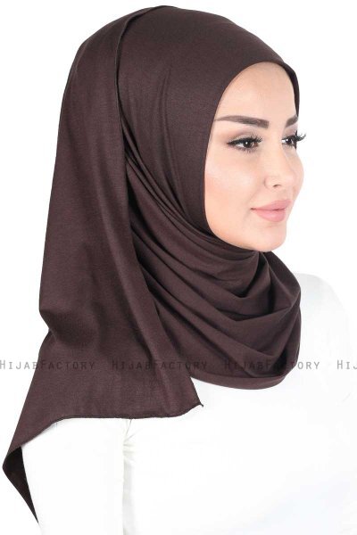 Sigrid - Brun Bumull Hijab - Ayse Turban